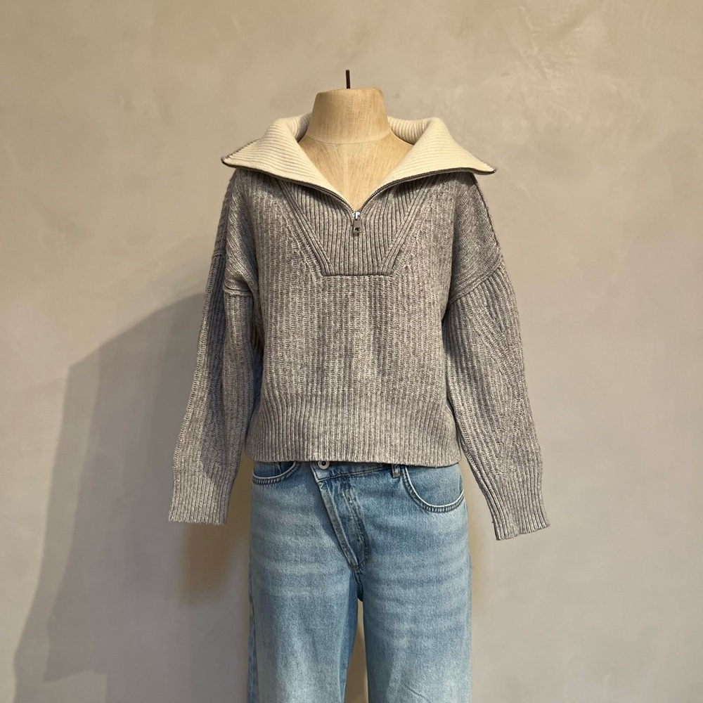Banana Republic Gray Cowl Neck Sweater